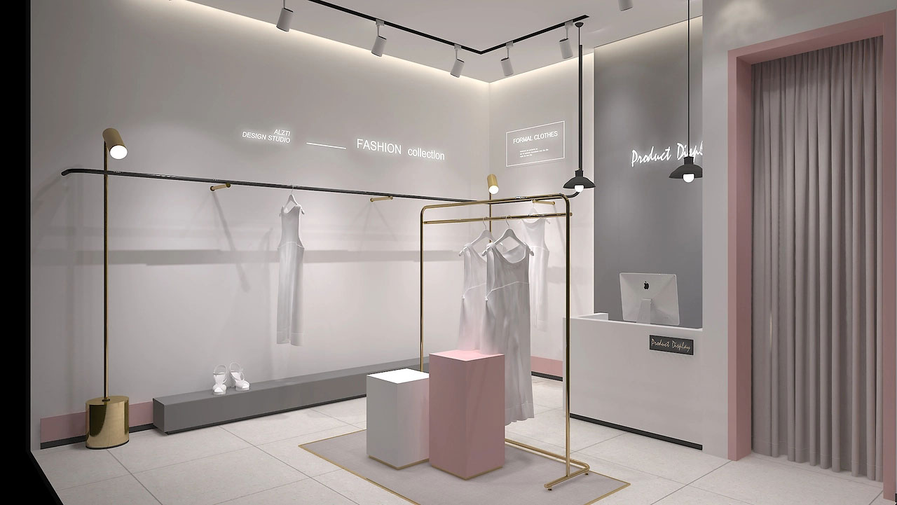 37平米女裝門店設(shè)計(jì)效果圖