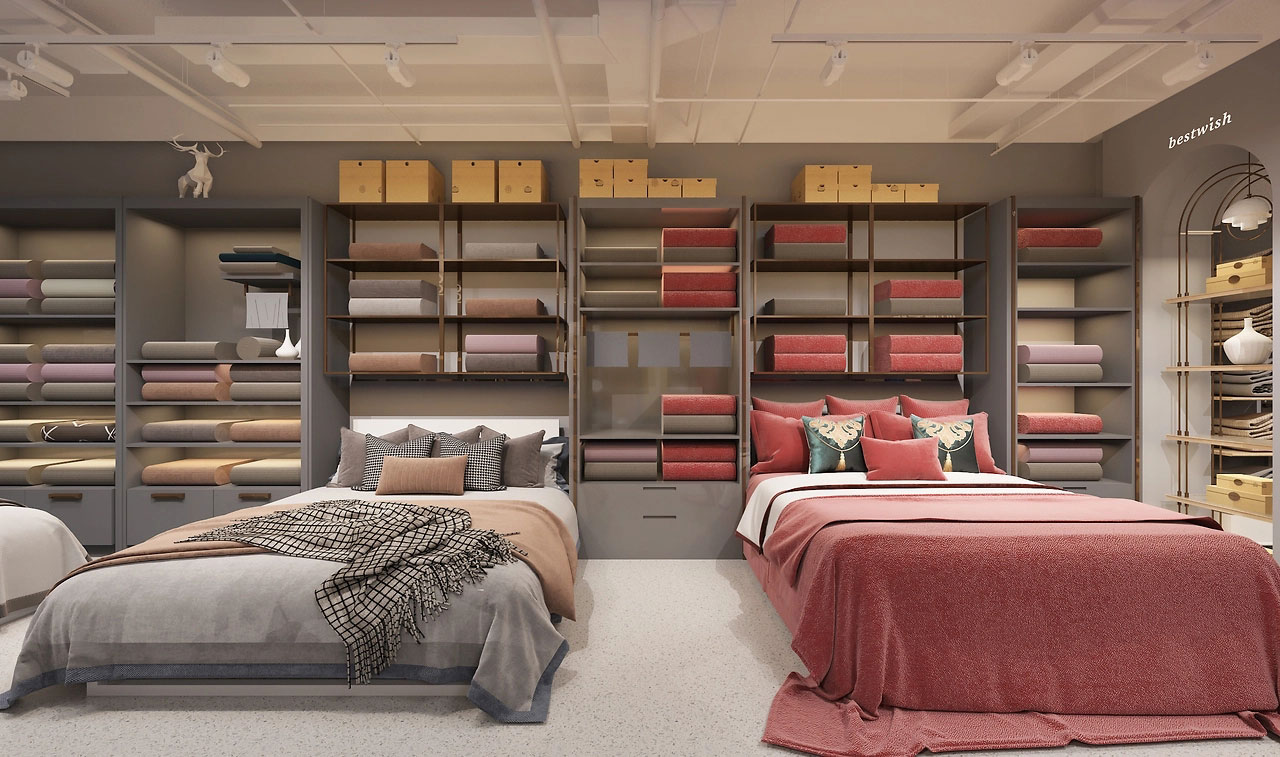 650平米鄭州家紡店面裝修設(shè)計(jì)效果圖