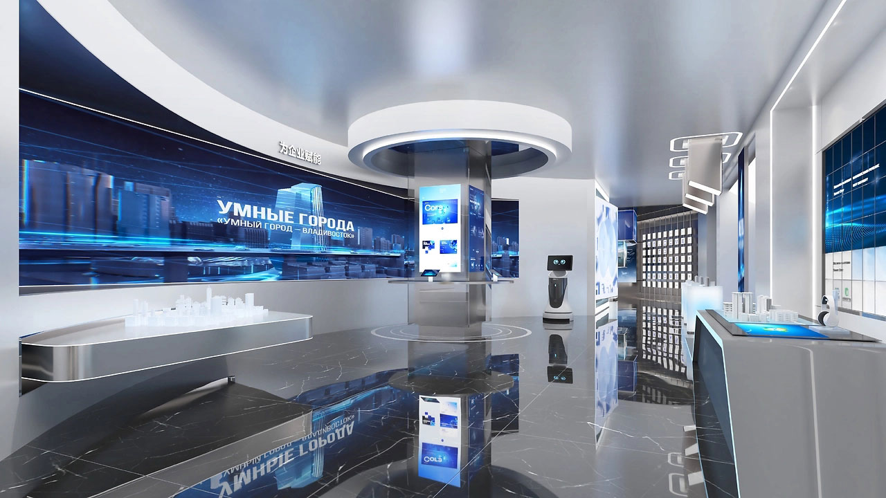 350平米焦作企業(yè)科技展廳設(shè)計效果圖