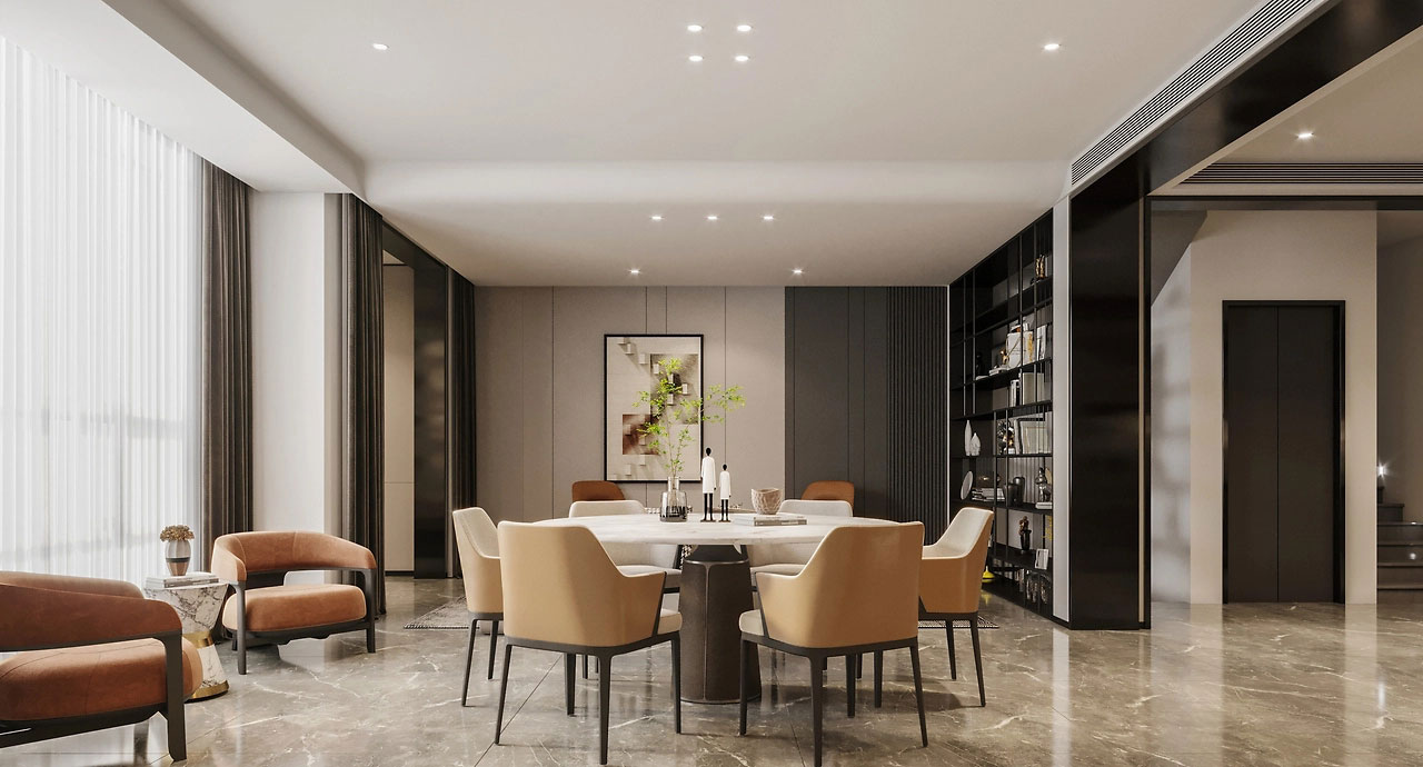 320平米鄭州別墅裝修設(shè)計效果圖