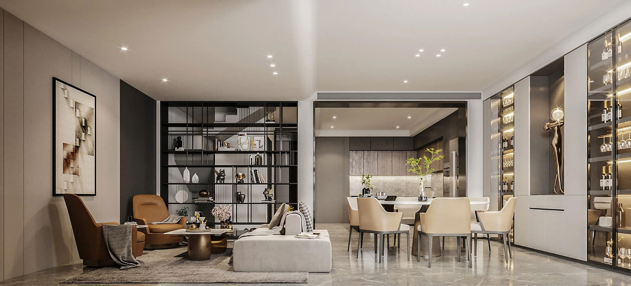 320平米鄭州別墅裝修設(shè)計效果圖