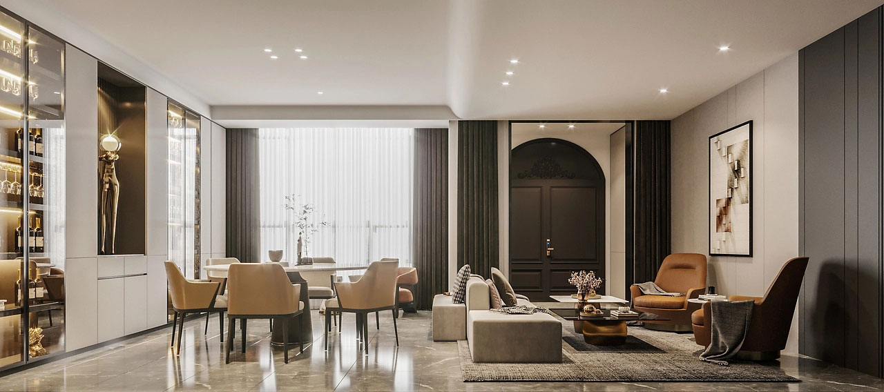 320平米鄭州別墅裝修設(shè)計效果圖