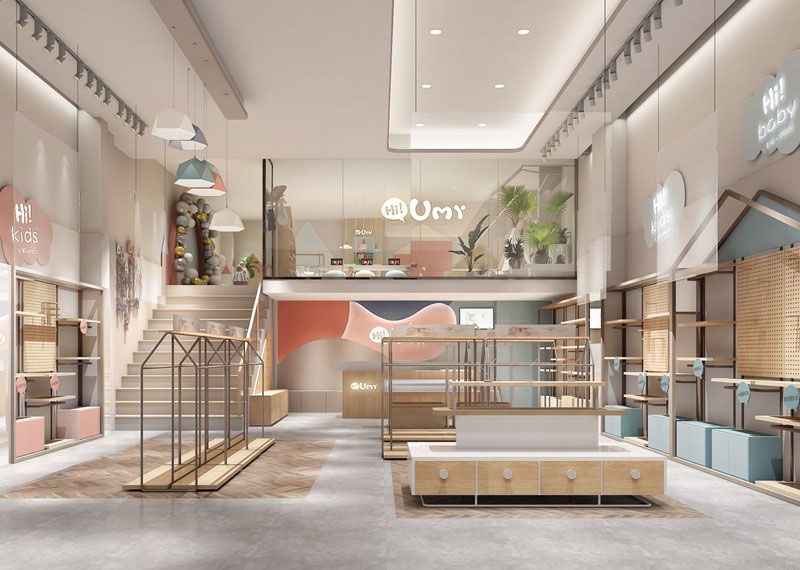 60平米鄭州童裝店面設計裝修效果圖