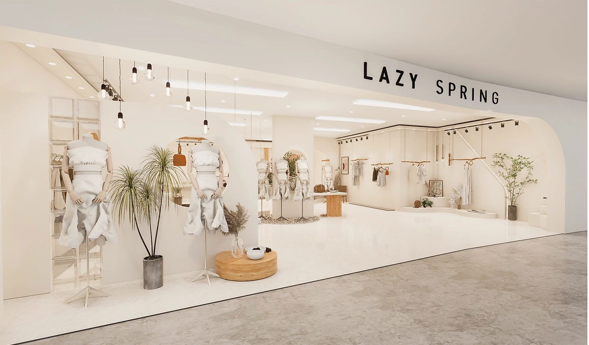 200平米鄭州服裝門(mén)店直播間設(shè)計(jì)效果圖