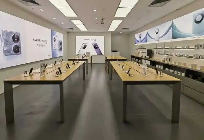 鄭州手機店設(shè)計：體驗臺家具的高度與舒適度