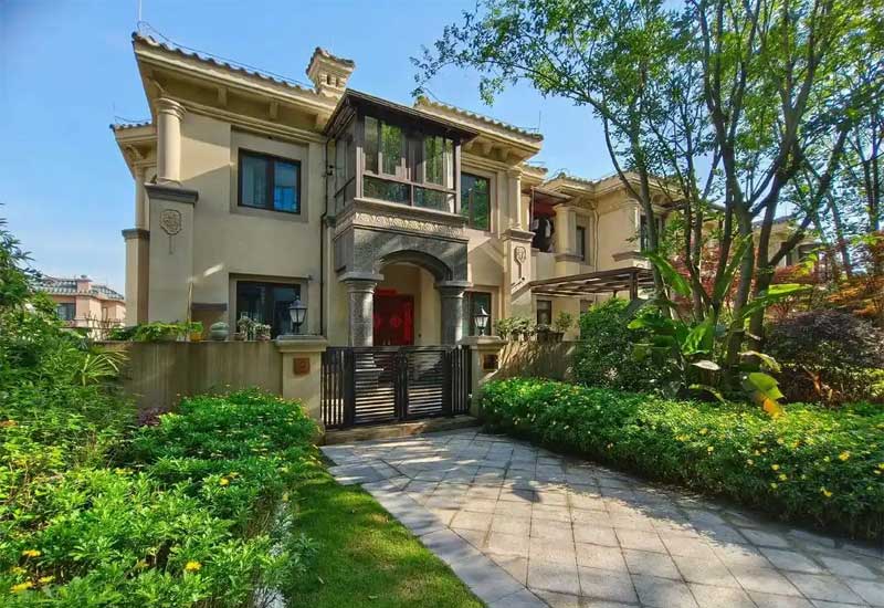 鄭州別墅設(shè)計：聯(lián)排別墅的庭院與室內(nèi)融合設(shè)計