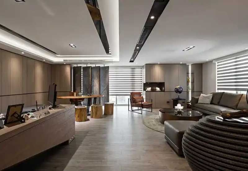 鄭州金融公司辦公室裝修設計：穩(wěn)重專業(yè)風格的打造