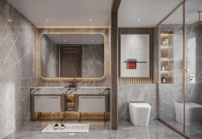 鄭州家裝設(shè)計：衛(wèi)生間太小，干濕分離布局方案