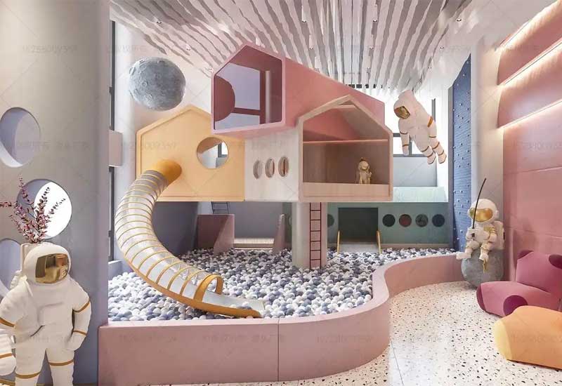 鄭州兒童樂園裝修設計：滑梯安全護欄設計與家長監(jiān)控區(qū)