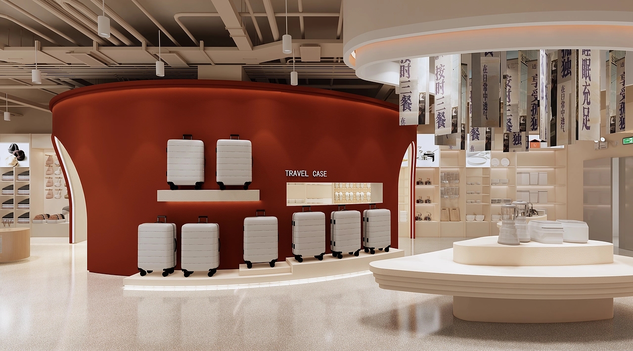 800平米鄭州家紡店面裝修設(shè)計效果圖