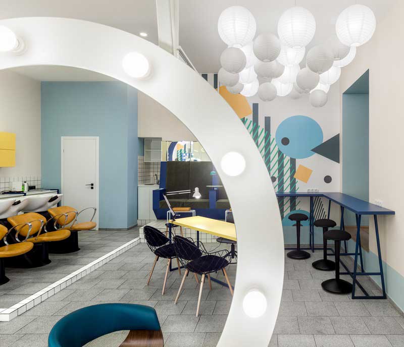 90平米理發(fā)店裝修設計效果圖