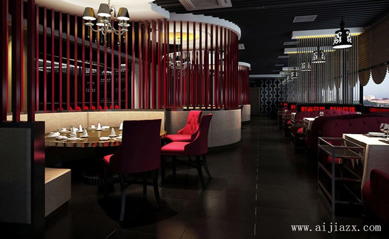 鄭州時(shí)尚簡約的餐館裝修效果圖