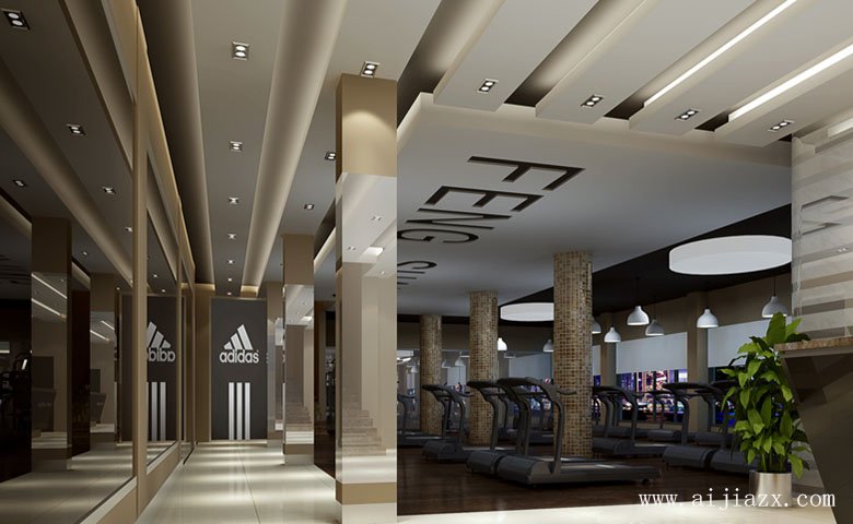 現(xiàn)代簡約風(fēng)格健身會所裝修效果圖