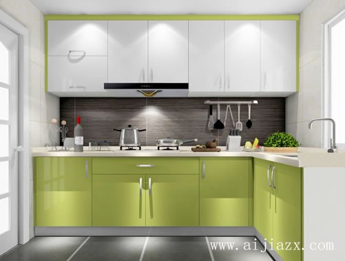 低調舒適的L型現(xiàn)代簡廚房裝修效果圖