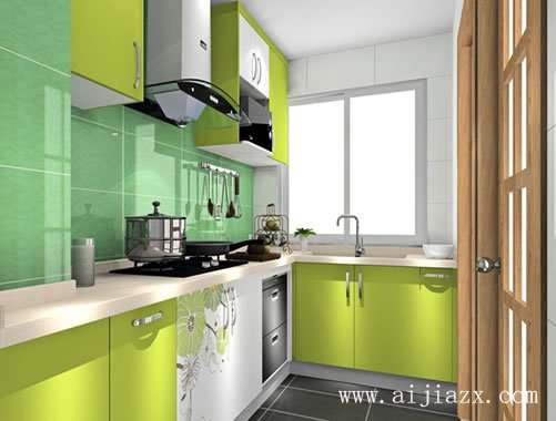 方便實(shí)用的現(xiàn)代簡約風(fēng)格一居室廚房裝修效果圖