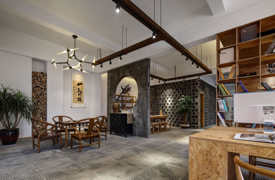 鄭州高新區(qū)800平辦公室設(shè)計裝修案例