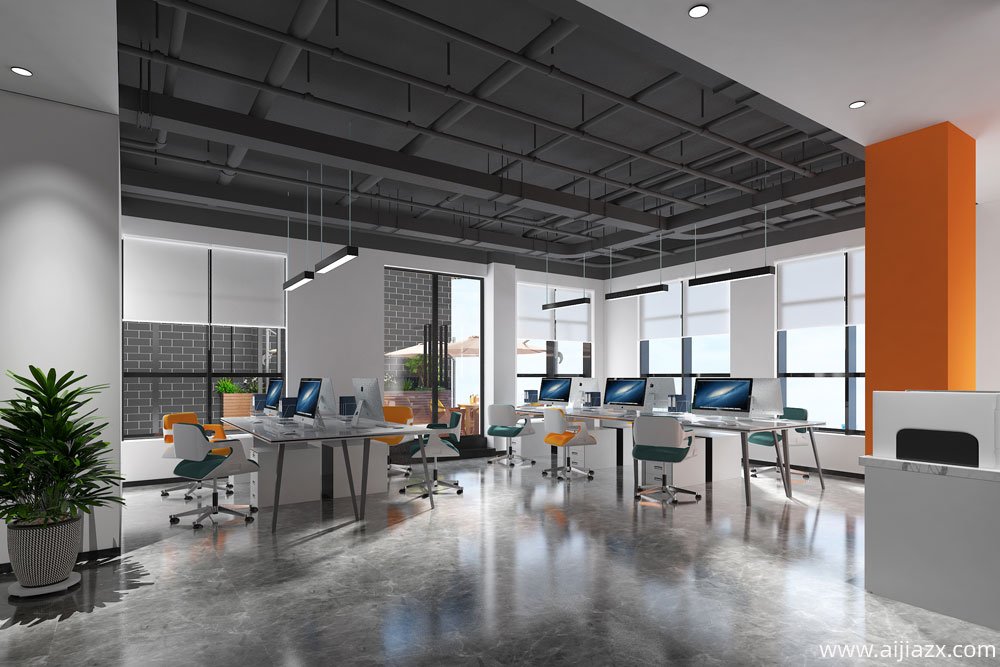 鄭州高新區(qū)美立方辦公室裝修設(shè)計(jì)案例